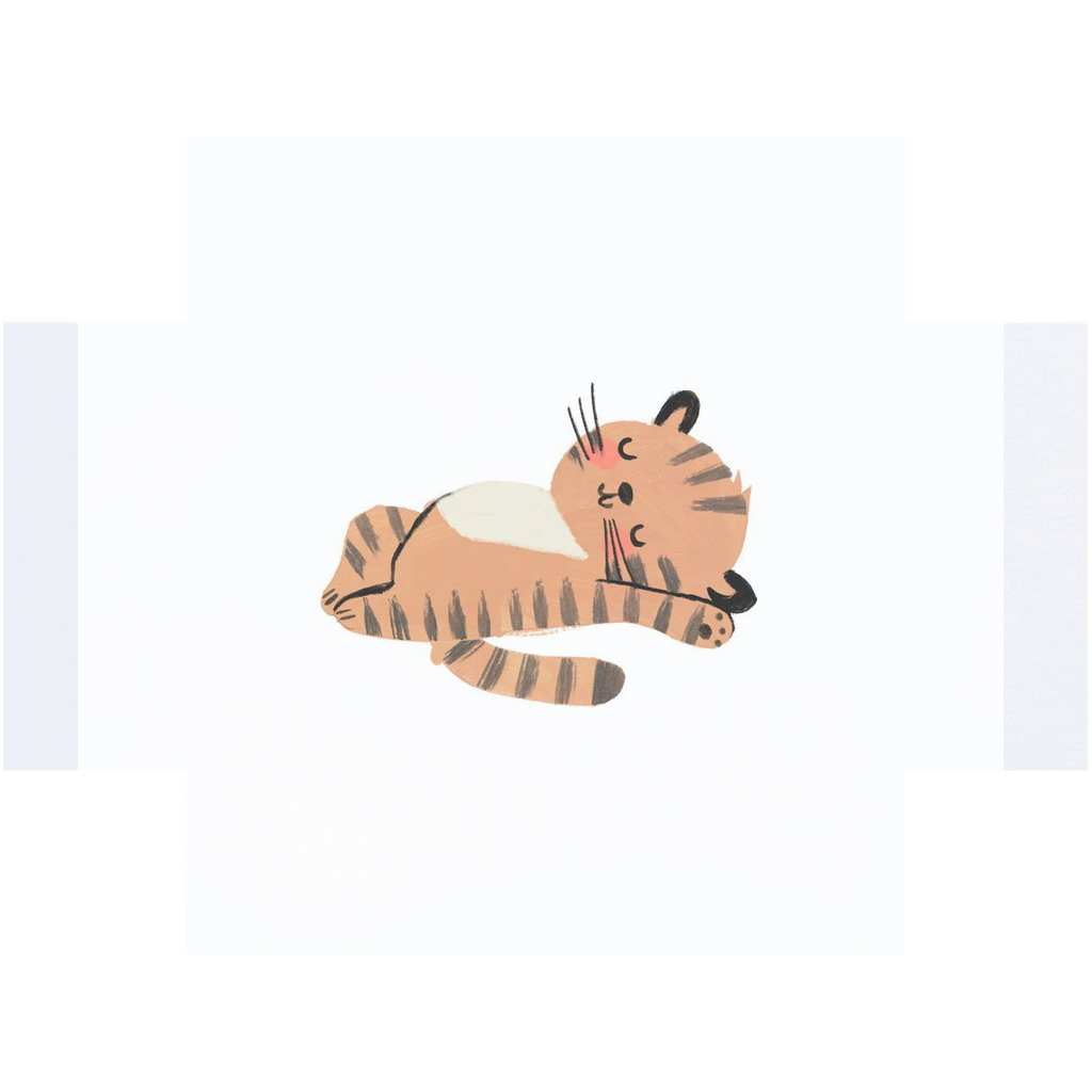 Sleepy Tiger Crib Sheet